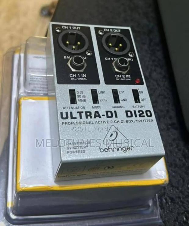 Behringer Ultra-Di Di20 Professional Active 2-Channel Di-Box/Splitter. · Photo 2