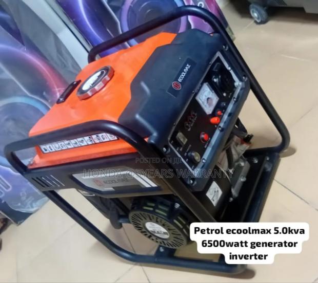 Skeleton Type Ecoolmax Inverter 5.0kva 6500watt Petrol · Photo 2