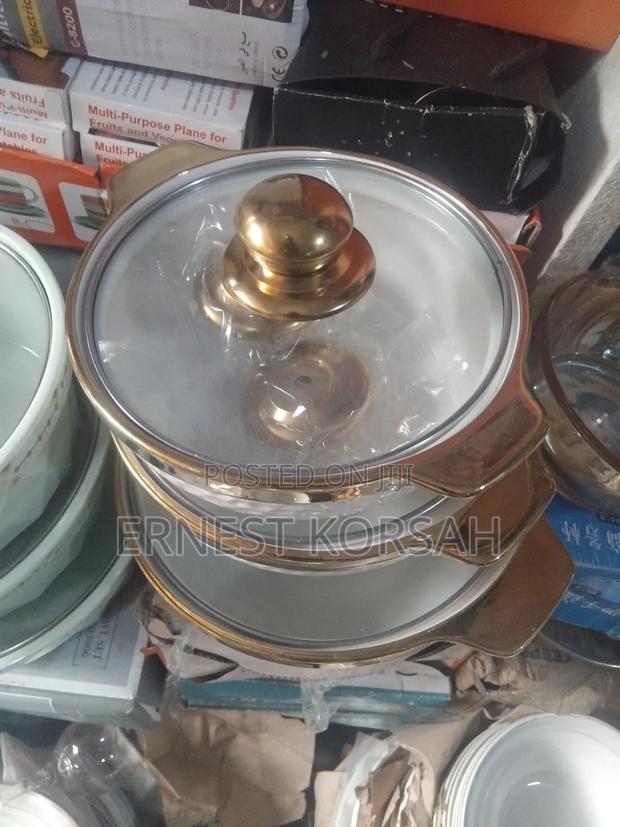 3 Sets Ceramic Gold Design Bowls With Covers · Photo 4