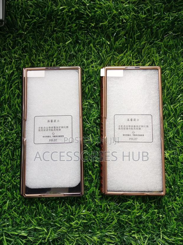 Z Fold 7 Luxury Leather Case With Inbuilt Protector and a Stand · Photo 4