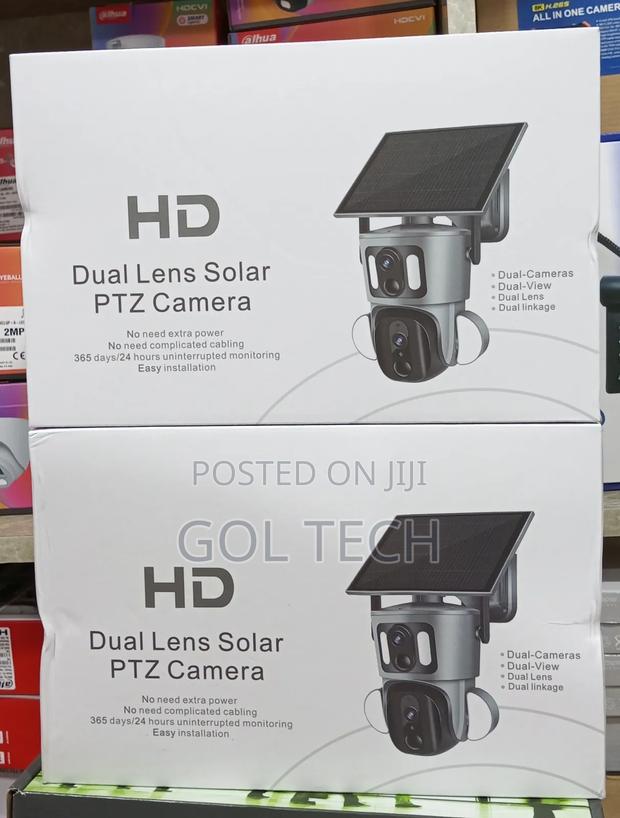 4g Solar Camera Dual Lens PTZ Two Way Audio Camera 8mp Ubox App photo 3