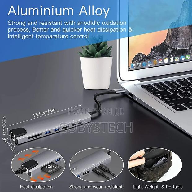 Multi-Functional 8-in-1 Usb 3.1 Type-C Hub Adapter photo 4