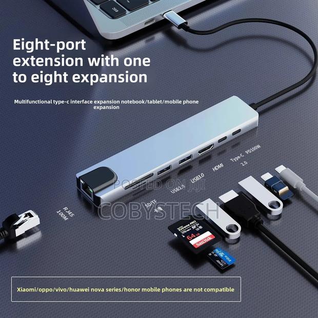 Multi-Functional 8-in-1 Usb 3.1 Type-C Hub Adapter photo 5