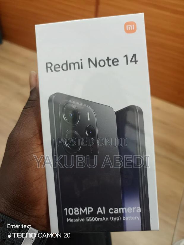 New Xiaomi Redmi Note 14 256 GB Black