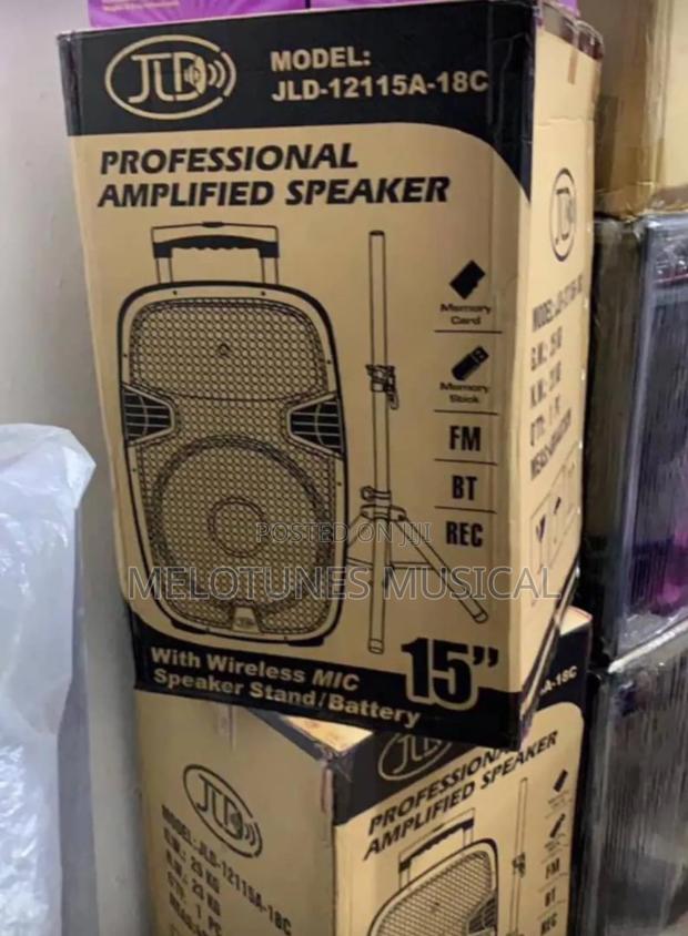 JLD 15inches Bluetooth Speaker With Two Microphones and a Stand · Photo 4