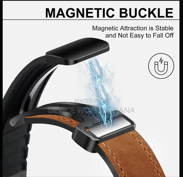 Tomi Leather Magnetic Buckle Strap For Samsung Watch Ultra photo 4
