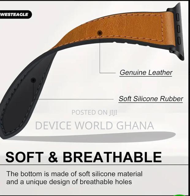 Tomi Leather Magnetic Buckle Strap For Samsung Watch Ultra photo 3