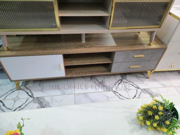 Wooden Tv Stand With Inbuilt Led Light photo 3