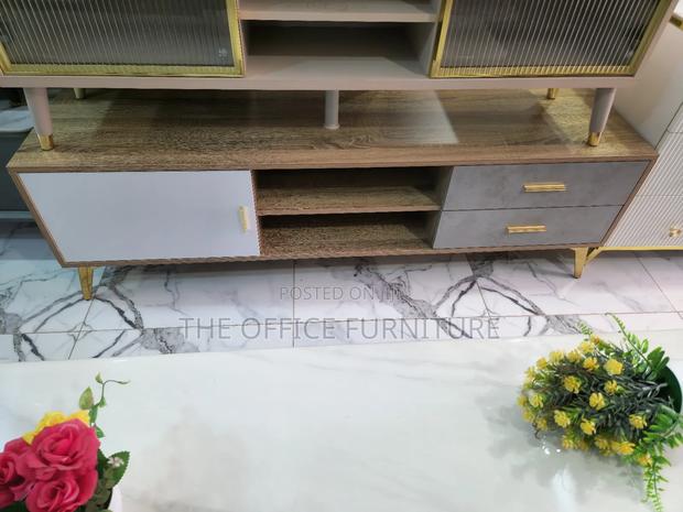 Wooden Tv Stand With Inbuilt Led Light photo 4