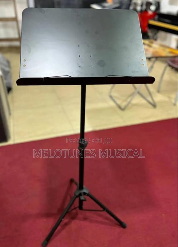 Portable, Height-Adjustable Metal Music Stand. · Photo 2