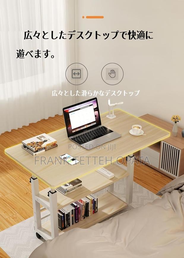 3 Tier Rolling Adjustable Computer Desk photo 4