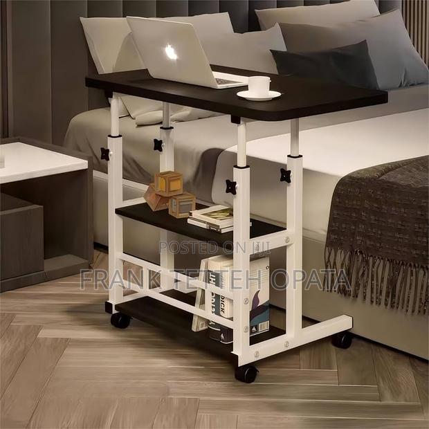 3 Tier Rolling Adjustable Computer Desk photo 5