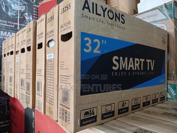 Brand New 32" Frameless Ailyons Smart Tv Digital Satellite Android 14 · Photo 3