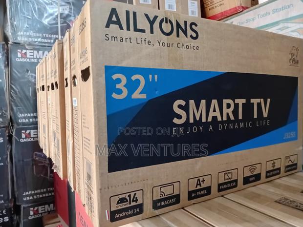 Brand New 32" Frameless Ailyons Smart Tv Digital Satellite Android 14 · Photo 4