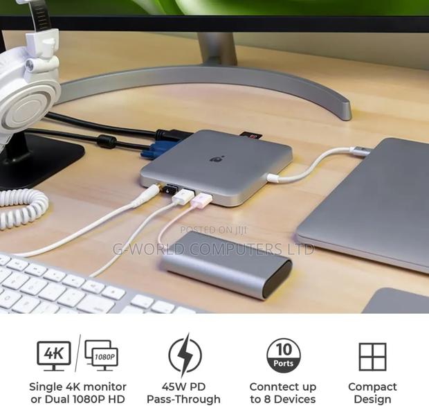 Iogear Compact Usb-C Docking Station With Power Pass-Thru (Gud3c03) photo 6