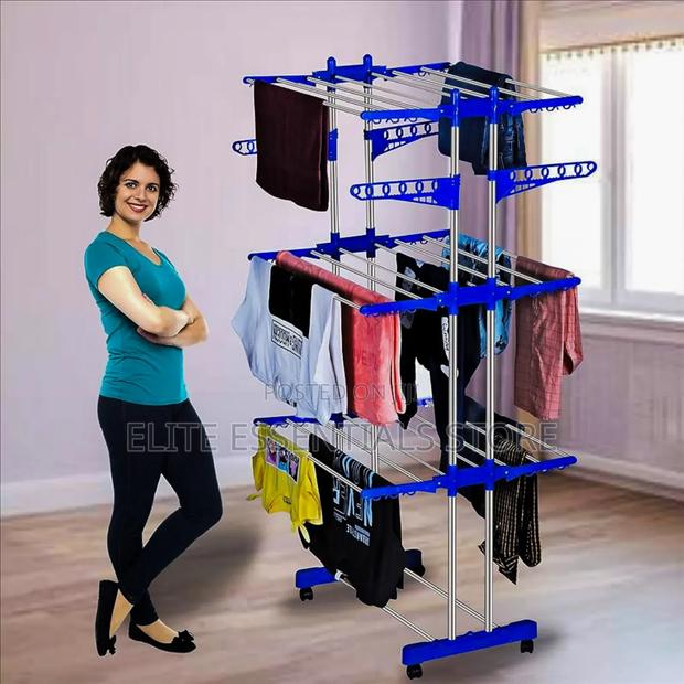 High Quality Movable and Foldable Clothes Drying Rack Stand