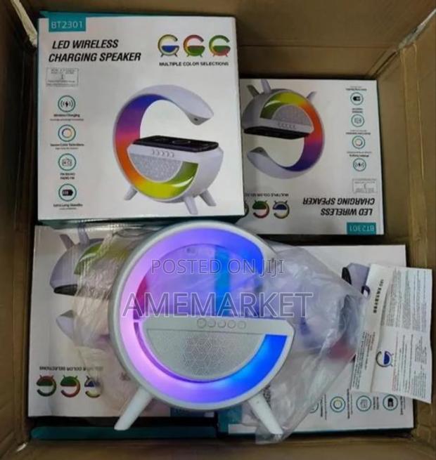 RGB Wireless Led Phone Charger Bluetooth Speaker · Photo 4