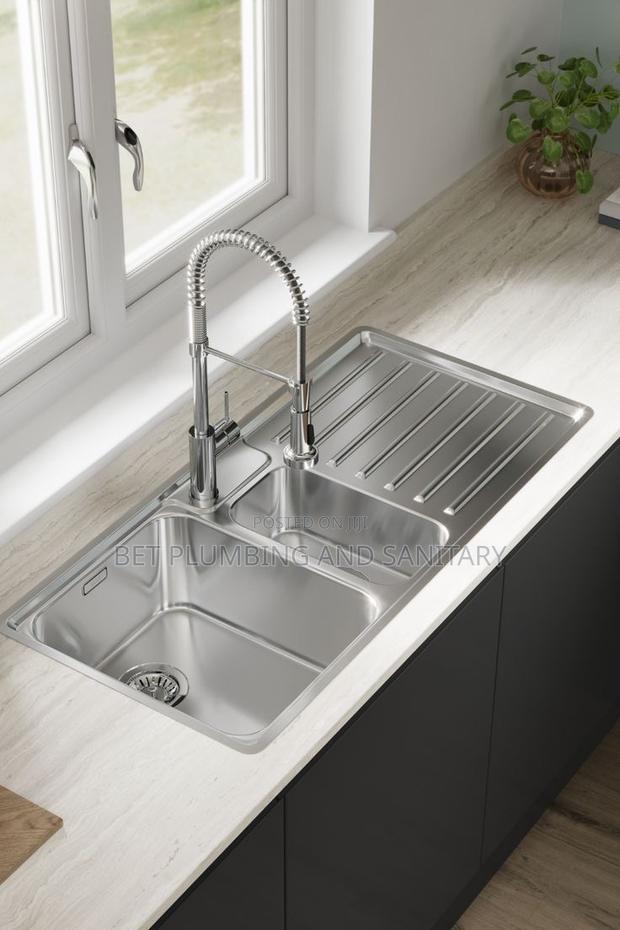 2 Bowl Block Sink With Tap Complete _2b1a Block Sink With Tap_sink · Photo 2
