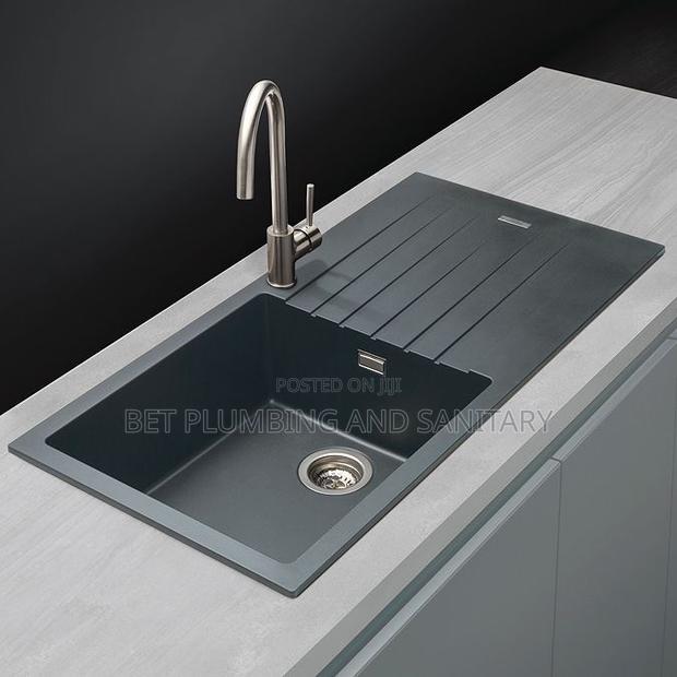 One Bowl Cabinet Sink With Arm and Tap Complete_kitchen Sink · Photo 2
