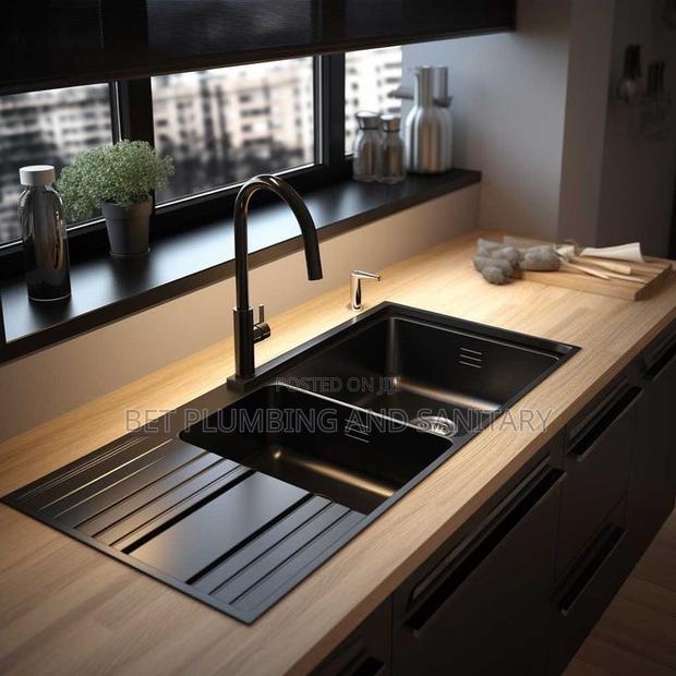 2bowl Granite Cabinet Sink With Tap Complete_kitchen Sink With Arm · Photo 4