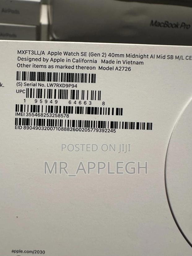 Apple Watch Se 2nd Gen Cellular 40mm · Photo 4