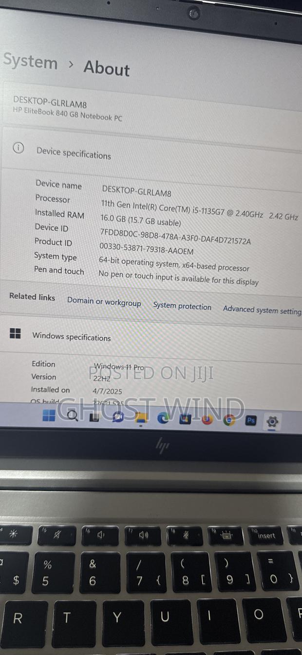 Laptop HP EliteBook 840 16GB Intel Core I5 SSD 512GB photo 7