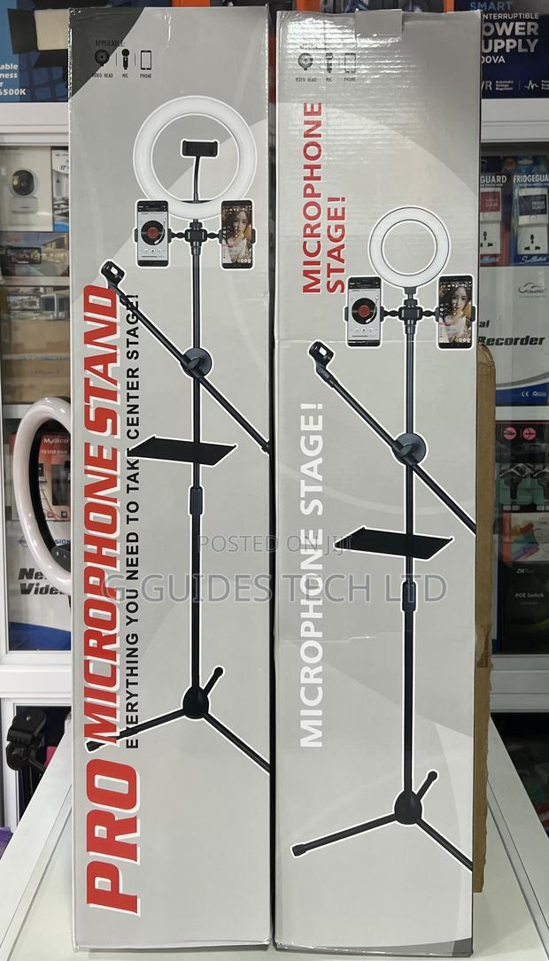 Pro Microphone Stand, Pro Tripod Stand for Microphone and Phone photo 3