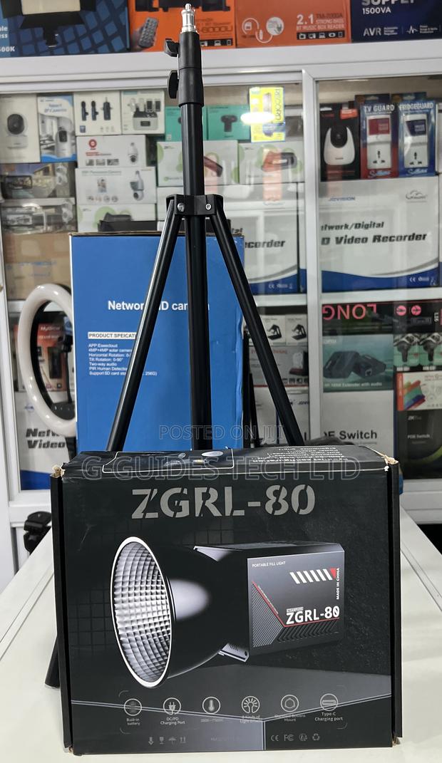 ZGRL-80 Palm Cob Video Light With Inbuilt Battery and Stand photo 3