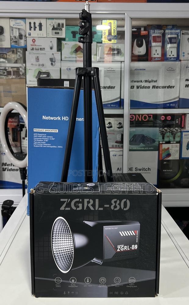 ZGRL-80 Palm Cob Video Light With Inbuilt Battery and Stand photo 7