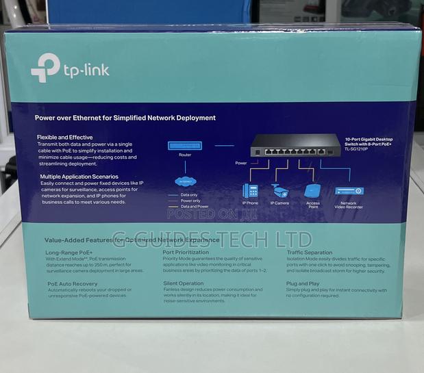 Tp-Link 8-Port Gigabit Poe Switch Tl-Sg1210p photo 2