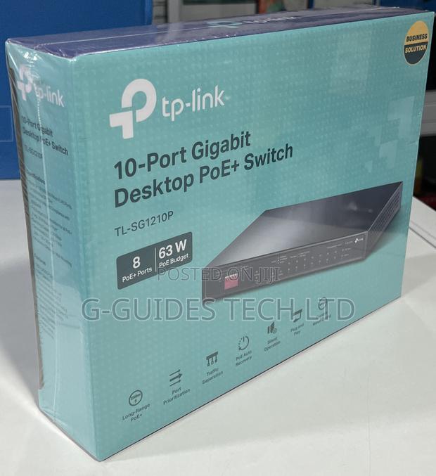 Tp-Link 8-Port Gigabit Poe Switch Tl-Sg1210p photo 4