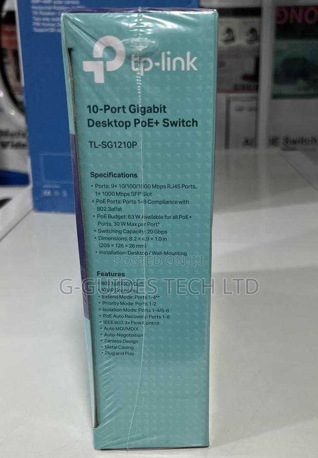 Tp-Link 8-Port Gigabit Poe Switch Tl-Sg1210p photo 5