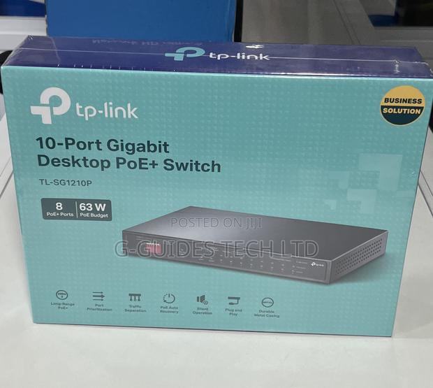 Tp-Link 8-Port Gigabit Poe Switch Tl-Sg1210p photo 6