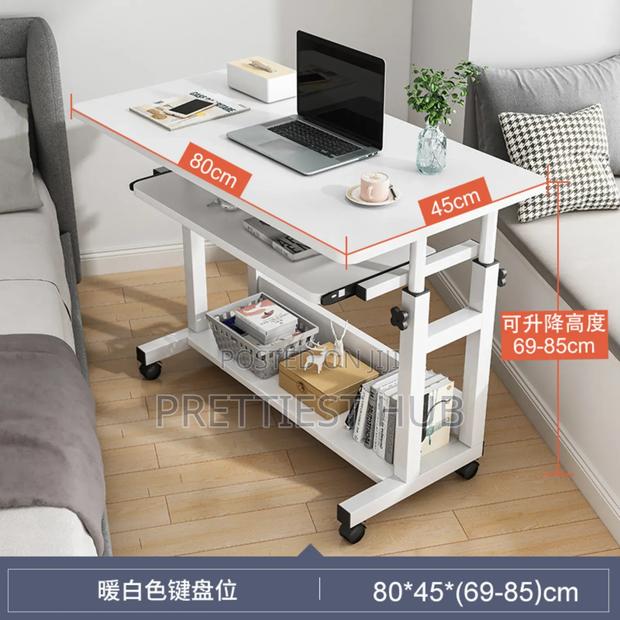 Height-Adjustable Laptop/Computer Desk With Keyboard Tray