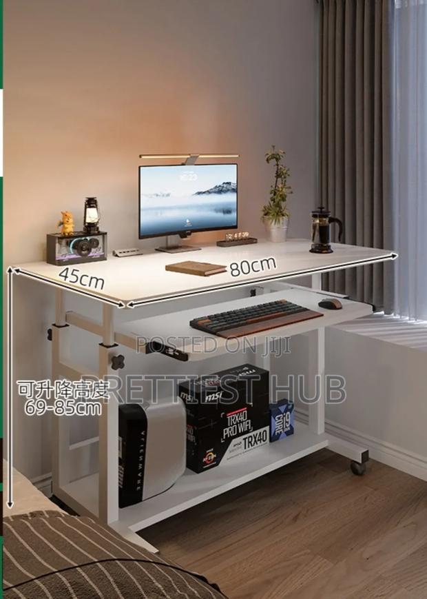 Height-Adjustable Laptop/Computer Desk With Keyboard Tray photo 3