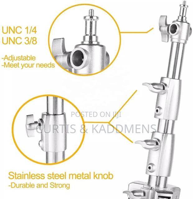 280cm 2.8m 9ft Professional Heavy Duty Stainless Steel Light Stand photo 2
