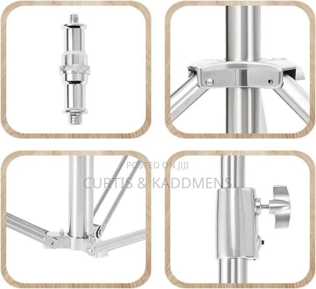 280cm 2.8m 9ft Professional Heavy Duty Stainless Steel Light Stand photo 4