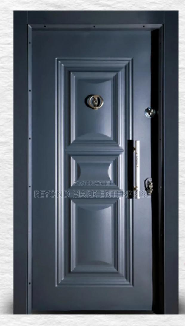 Full Metal Security Door, Black, Single, Turkish, Waterproof, Quality · Photo 2