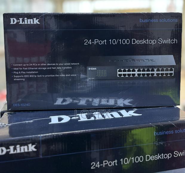 D-Link 24 Port Fast Ethernet Unmanaged Desktop Switch Des-1024d · Photo 3