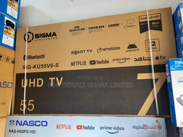 Sigma 55" Smart Android Frameless Led Tv| Bluetooth|Voice-control|2025 photo 2