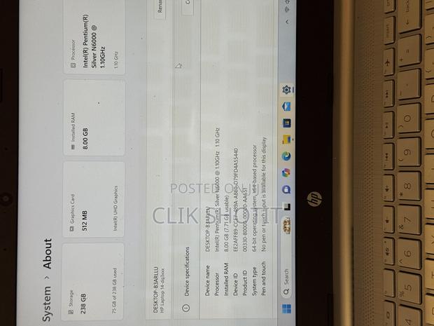 Laptop HP 14S 8GB Intel HDD 256GB photo 6