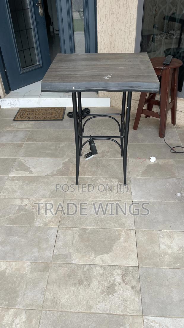 Solid Table Wood and Metal Legs