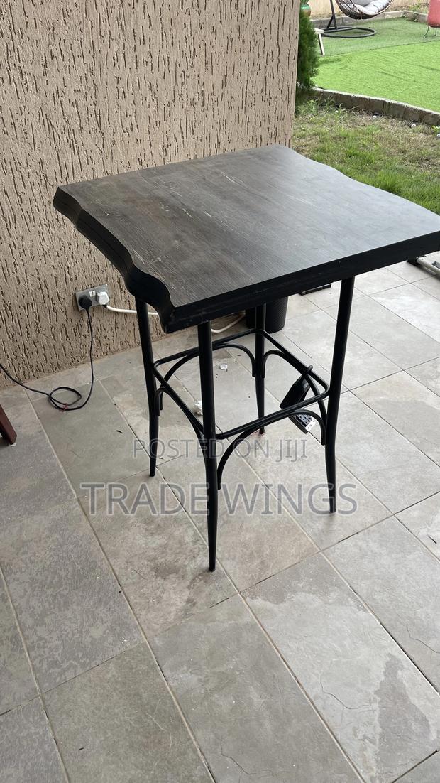 Solid Table Wood and Metal Legs photo 6