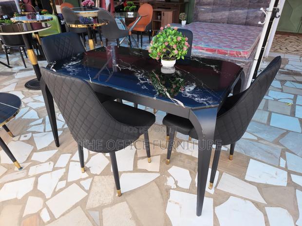 Four(4) Sitters Thick Marble Dining photo 2