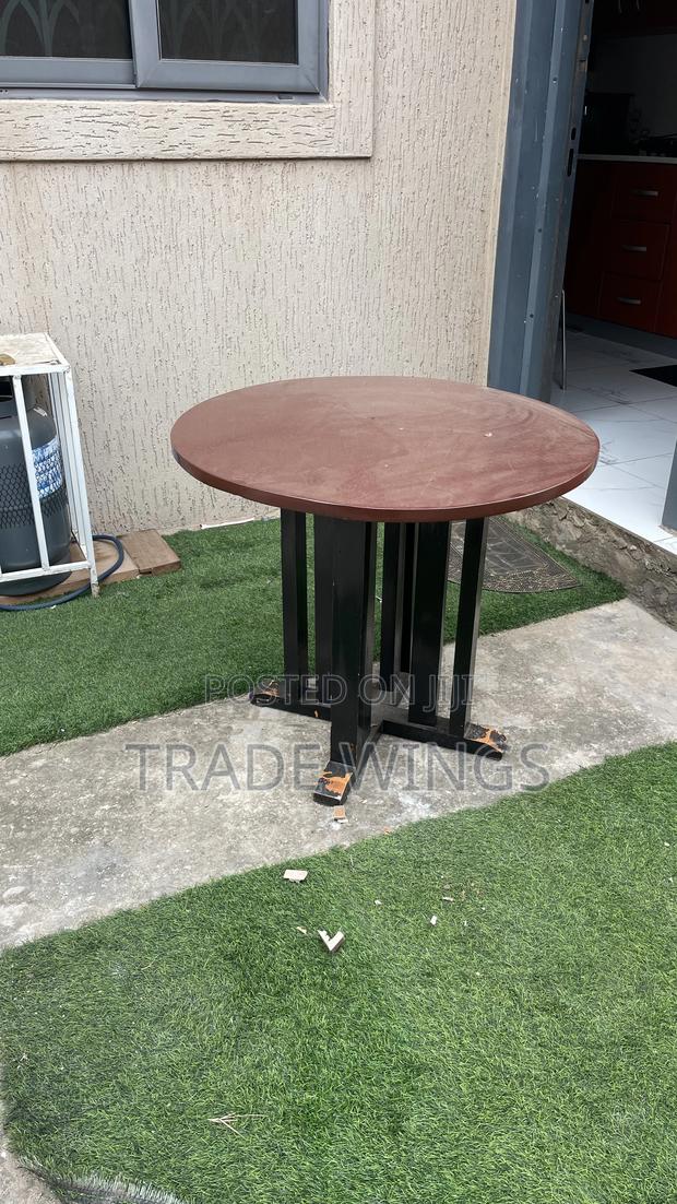 Brown Table Solid Seats 4 People photo 2