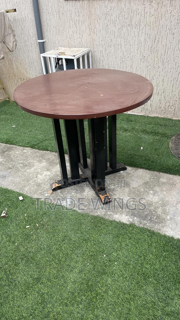 Brown Table Solid Seats 4 People photo 3