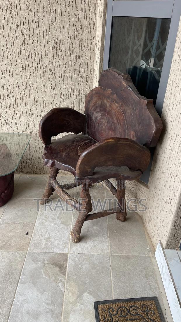 Solid African King Design Chair Heavy photo 2