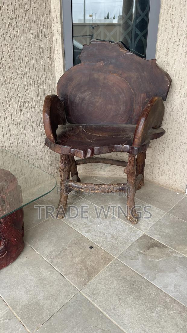 Solid African King Design Chair Heavy