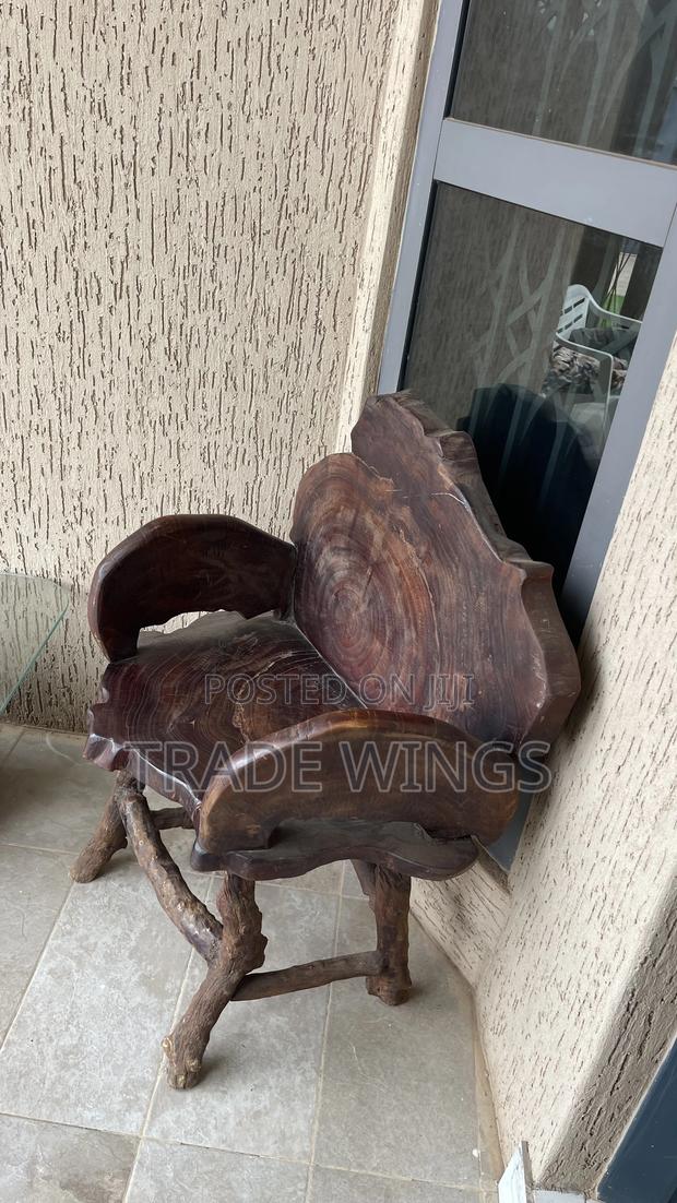 Solid African King Design Chair Heavy photo 3