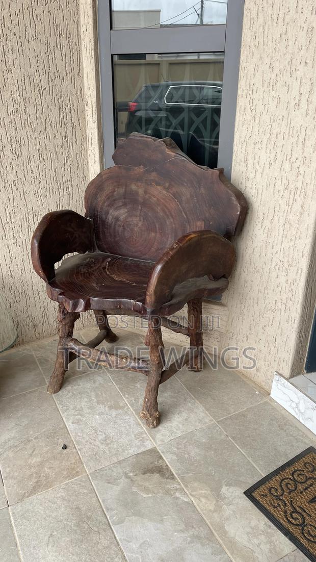 Solid African King Design Chair Heavy photo 4